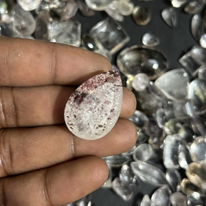 AAA + Grade Super 7 Cabochon pierres précieuses en vrac lisse poli naturel facettes gemmes pour la fabrication de bijoux taille personnalisée disponible - Product Image 1