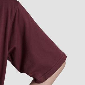 Chemise en velours côtelé bordeaux GA, élément de mode simple - Product Image 5