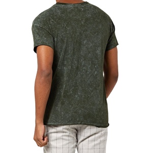 T-shirt Homme Délavé à l'Acide de Haute Qualité, Style Hip-Hop Urbain, Logo Personnalisé, Coupe Oversize, 100% Coton Respirant, Vente en Gros 2026 - Product Image 4