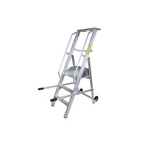 Industrial Design 3-<b>Step</b> <b>Platform</b> Ladder with Work <b>Platform</b> for Outdoor Warehouse & Exterior Use for Staircase - Product Image 1
