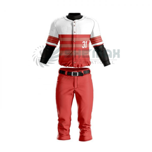 Uniforme completo de béisbol ideal para deportes de equipo ofrece construcción de tela de primera calidad para mayor durabilidad y desgaste duradero a la venta - Product Image 1