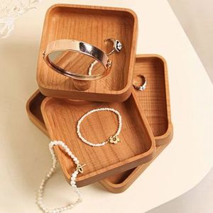 Organisateur de plateau à bijoux en bois fait main - Product Image 6