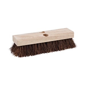Brosse de terrasse Boardwalk de 10 pouces avec poils en palmier brun de 2 pouces, tête de brosse pour terrasse et balai d'extérieur - Product Image 1