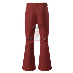 Pantalones de Hombre con Diseño Moderno y Personalizado, Servicio OEM, Pantalones de Hombre con Corte Acampanado, Pantalones de Hombre Acampanados Cómodos - Product Image 3