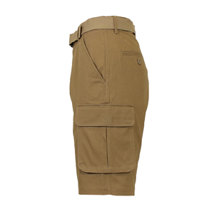 Shorts cargo décontractés pour hommes, coupe ajustée, grande taille, couleur unie, design personnalisé, shorts élégants à multiples poches pour hommes - Product Image 4