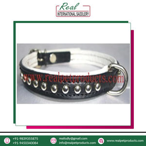 Proveedor y exportador global que vende collar de perro hecho con material de cuero indio genuino de alta calidad estándar para cuello - Product Image 3