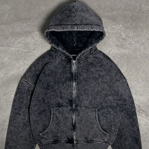 Sweat à capuche surdimensionné pour homme personnalisé, tissu lourd, pull avec capuche réglable et grande poche avant pour le style streetwear - Product Image 2