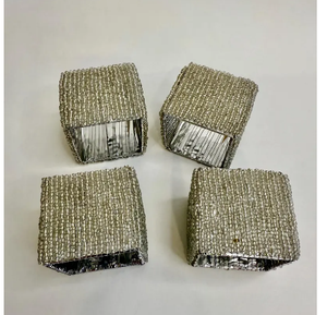 Anneaux de serviette perlés modernes pour des occasions spéciales - Product Image 1