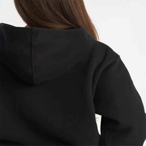 55% coton 45% Spandex goutte épaule Style surdimensionné coupe courte océan femmes classique capitale pleine fermeture éclair à capuche - Product Image 6