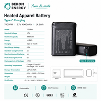 Batterie pour semelles chauffantes 3.7V 4000mAh LiPo pour chaussettes et chaussures chauffantes, hiver, extérieur, vente en gros, longue autonomie, OEM ODM