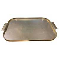 Plateau de service ovale arrondi en aluminium de haute qualité, design industriel de luxe, artisanat métallique, artisanat manuel, personnalisé, décoration personnalisée