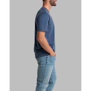 T-shirt unisexe en coton lourd à manches courtes pour hommes et femmes, style hip-hop, avec logo imprimé en forme de homme - Product Image 3