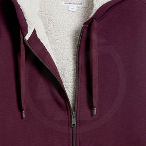 Sudadera con capucha de lana para hombre, prenda deportiva masculina de alta calidad, transpirable, de Color personalizado, bajo nivel de protección, para invierno - Product Image 6