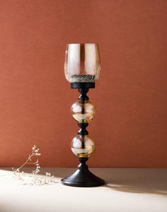 New Style Golden Metal Candle Stand Tabletop Decorative <b>Brass</b> Color Iron Candle Holder for Home Interior Christmas Decoration - Product Image 5