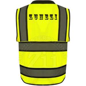 Chaleco reflectante impermeable amarillo de poliéster de alta visibilidad ANSI clase 2, logotipo personalizado para seguridad en la construcción, ropa de seguridad en el trabajo - Product Image 2