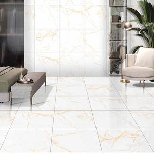 1409-GOLD 600x600mm Meilleures carreaux de céramique vitrifiés numériques Statuario en surface polie par Novac Ceramic en qualité supérieure - Product Image 1