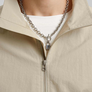 Conjunto de Chaqueta corta cortavientos de dos piezas personalizada de alta calidad para hombre, ropa de calle de verano, chándales para hombre - Product Image 3