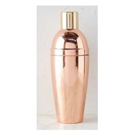 Shaker à cocktails en cuivre martelé - Outil de bar en métal personnalisable, capacité 500 ml, marque ASMON BRASS, 24 pièces, pour hôtels et restaurants