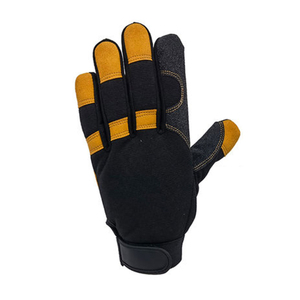 Gants de mécanicien confortables et chauds en peau de mouton anti-chocs et antidérapants pour le jardinage et l'assemblage industriel fabriqués à partir de cuir de qualité - Product Image 1