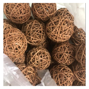 ลูกบอลหวายสำหรับตะกร้อทำมือจากหวายธรรมชาติโดยช่างฝีมือชาวเวียดนาม - Product Image 3