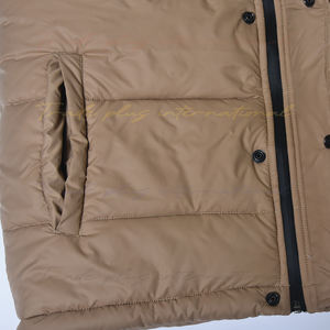 Vente en gros Coupe-vent de randonnée personnalisé pour hommes Manches longues Veste en duvet à capuche baggy surdimensionnée en coton de haute qualité - Product Image 6