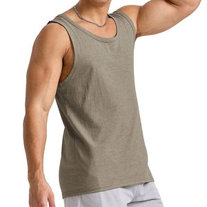 เสื้อกล้ามไซส์ใหญ่สำหรับผู้ชายระบายอากาศได้ดีดีไซน์แบบ OEM - Product Image 6