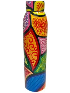 Modern 1000ml Insulated Copper & Stainless Steel Eco-Friendly <b>Water</b> <b>Bottle</b> Tumbler with Lid Hand Grip Direct Drinking - Product Image 4