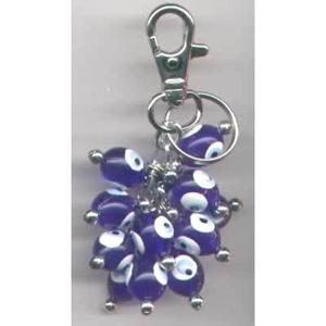 Porte-clés Grape Style Evil Eyes Plastique Cristal 11X4 cm - Product Image 1