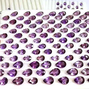925ชิ้นอะเมทิสต์บราซิลธรรมชาติ7x5 8 8x6 9 10x7 10x8 11x9 14x10มม. ตัดลูกแพร์รูปไข่1460 CTS iroc มีด้านให้เรา $401สำหรับทุกคน - Product Image 2