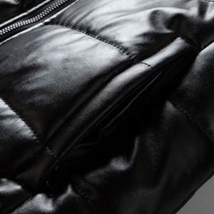 Qualité supérieure 2024 nouveauté vente en gros veste bouffante personnalisée pour hommes col tourné hiver blanc veste bouffante hommes veste chaude - Product Image 5