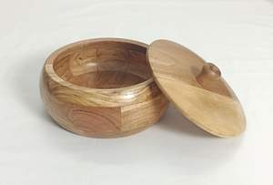 Bols en résine de bois d'acacia faits à la main pour une préparation et un service polyvalents des repas - Product Image 3