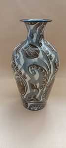 Florero de hierro con acabado dorado de obsidiana de lujo hecho a mano, decoración moderna de calidad superior para el hogar, el hotel y el regalo cooperativo - Product Image 5