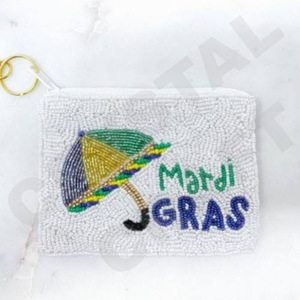 Bolso para monedas con cuentas de semillas negras Rowdy, hermoso monedero con cuentas personalizado para mujer, monedero de moda con - Product Image 6