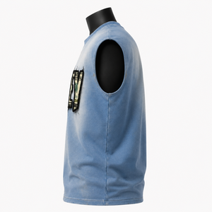 Camiseta sin mangas informal para hombre, estilo urbano, con estampado gráfico, camiseta de verano para hombre - Product Image 5