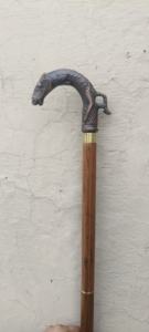 Bâton de marche télescopique artisanal de haute qualité, manche en bois de rose, embout en caoutchouc, bois, randonnée, camping, voyage, 3 sections, portable, durable - Product Image 2