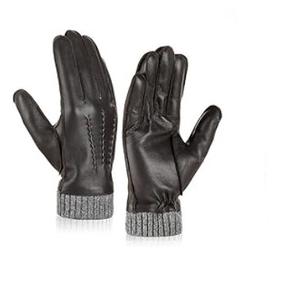 Guantes Unisex de Piel de Oveja Hechos a Medida para Invierno, Compatibles con Pantalla Táctil, Transpirables, Ajustables, con Detección de Agujas - Product Image 1