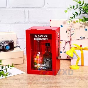 Caja <span class=keywords><strong>de</strong></span> <span class=keywords><strong>Emergencia</strong></span> Divertida con Martillo - Decoración <span class=keywords><strong>de</strong></span> Escritorio Metálica Personalizada y Regalo Original - Product Image 4