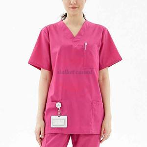 Venta al por mayor Uniforme de enfermera para Hospital Mujeres Scrub Uniforme Hospital Scrubs Set - Product Image 4