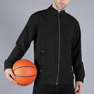 Chaqueta de gimnasio de alta calidad para hombres Algodón Poliéster Gimnasio Logotipo personalizado Chaqueta de hombre para venta en línea - Product Image 2