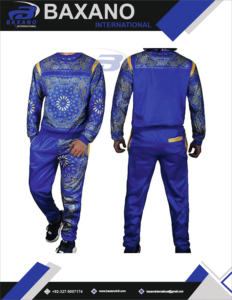 Survêtements unisexes pour hommes, dernière collection, imprimé bandana bleu, survêtement anime, motif paisley, pull à col rond, streetwear, style 3D - Product Image 5