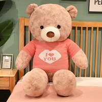 HECION Noël ours en peluche grande taille géant ours en peluche en peluche Animal en peluche doux câlin poupée dormir cadeau décoration de noël