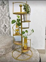 Support de pot de fleurs en métal au design moderne, support de plantes en fer forgé pour la décoration du salon, de la chambre et de l'hôtel.