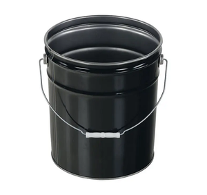 Cubo/barril de acero de estaño de Metal de 5 galones y 25L para limpieza de agua de pintura, duradero, versátil, compuesto de plástico de aluminio y hierro - Product Image 4