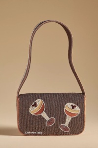 Conception personnalisée de luxe Bohème broderie de perles de rocaille sac à main chaînes couverture deux sangles Vintage perle pour dame à la mode quotidien - Product Image 4