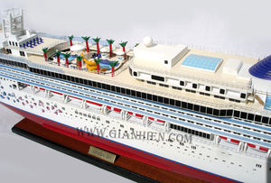 Gia Nhien Fabricant Conception personnalisée quantité minimale de commande basse MODÈLE DE BATEAU EN BOIS GEM NORWEGIEN-MODÈLE DE BATEAU EN BOIS DE HAUTE QUALITÉ Fait à la main - Product Image 5