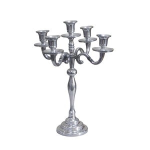 Juego de candelabros cónicos de aluminio de alta calidad de 2 piezas con acabado pulido brillante para decoración de iluminación - Product Image 5