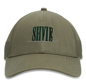 Casquette Trucker Premium Personnalisée Bicolore Haute Qualité 6 Panneaux Dos en Maille Visière Courbée Réglable avec Logo Tissé pour Usage Décontracté et Extérieur - Product Image 5