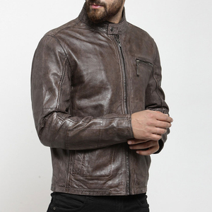 Chaqueta de Cuero para Hombre de Diseño Moderno y Estilo Único a Precio Bajo, Chaqueta de Cuero de Motociclista para Hombre - Product Image 2