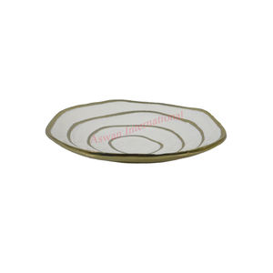 Bol décoratif en métal blanc en laiton de haute qualité vaisselle et vaisselle ustensiles de cuisine personnalisables - Product Image 2