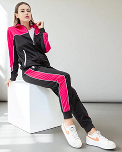 Warm <b>Outfits</b> Set Men's Autumn Winter Clothing Sets Stand Collar Zipper Sweatshirt Pants Warm Tracksuits Men's Sweat Shirts - Product Image 2